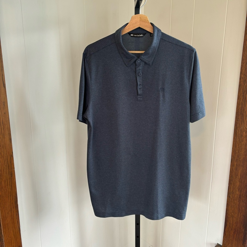 Travis Mathew Men's Blue Polo Shirt